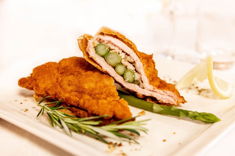 gefülltes Surschnitzel